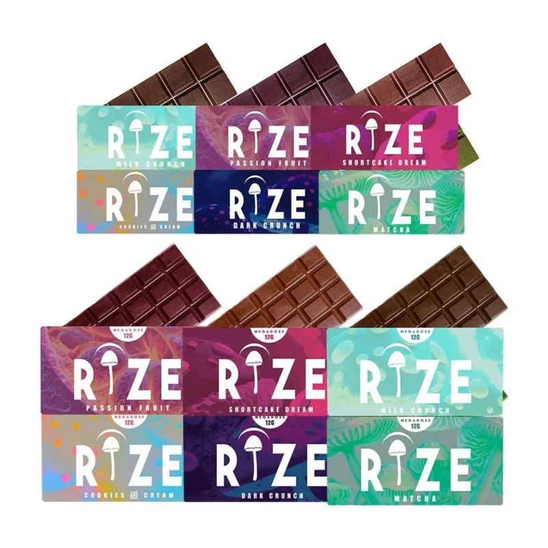 Ryze Mushroom Chocolates vs Rize Bars