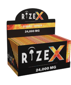 24G RizeX Caramel Crunch Chocolate Bar – Box of 10