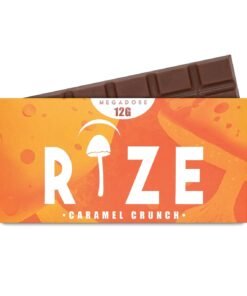 Rize Caramel Crunch Chocolate Bar, Rize Mushroom Chocolate,Rize Brand,Rize Chocolate Bar, Rize Shroom Bar