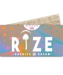 Rize Cookies Cream Chocolate Bar, Rize Chocolate Bars, Rize Mushroom Chocolate Near Me,Rize bars, Rize shroom Bar