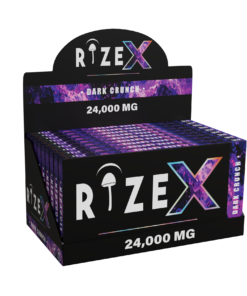 24G RizeX Dark Crunch Chocolate Bar – Box of 10