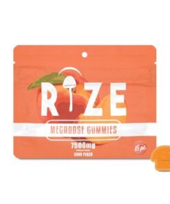 Rize 7500mg Sour Peach Gummies